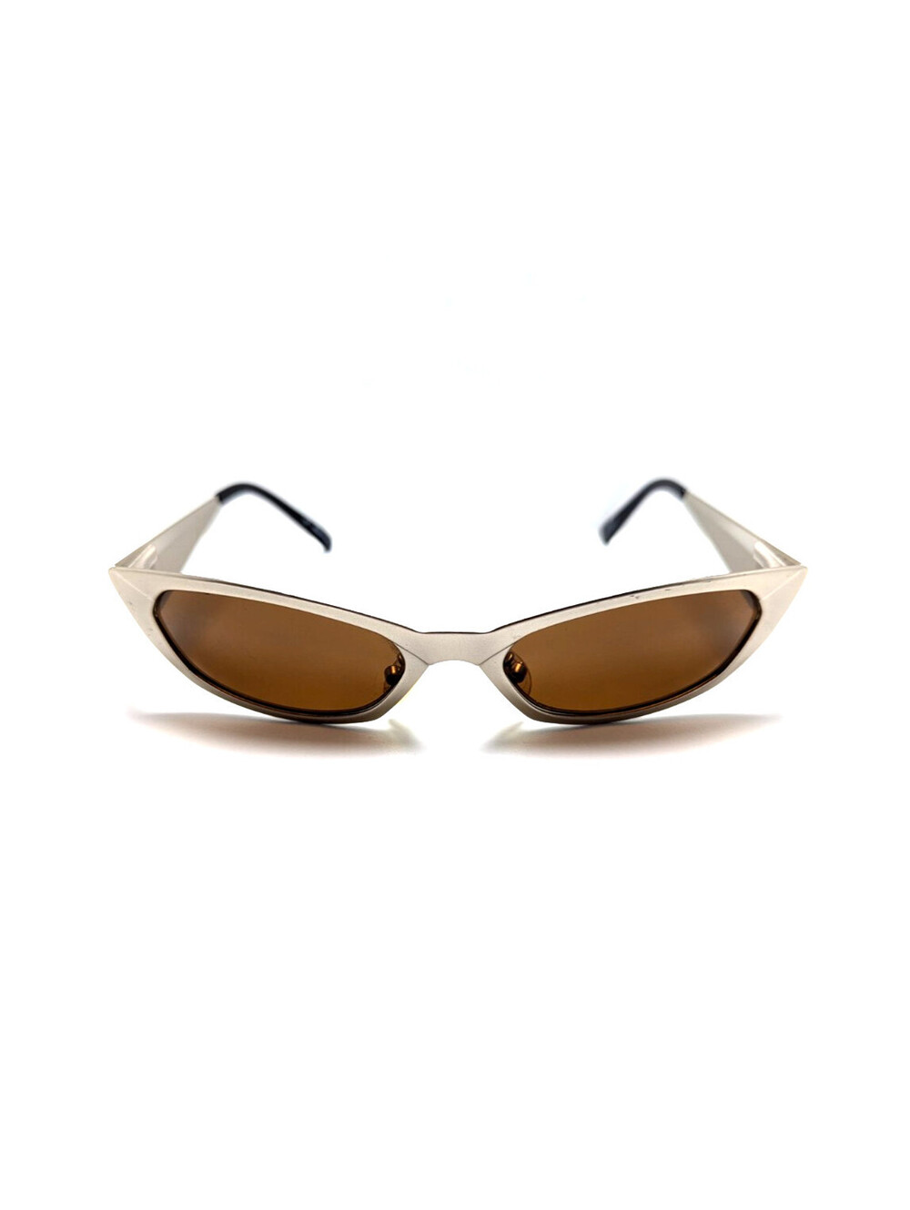 Arnette Women’s Brown Gradient UV Silver Cat Eye Women’s Vintage Sunglasses